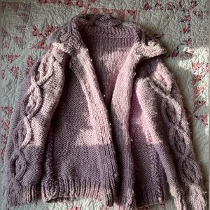 Vintage purple cardigan